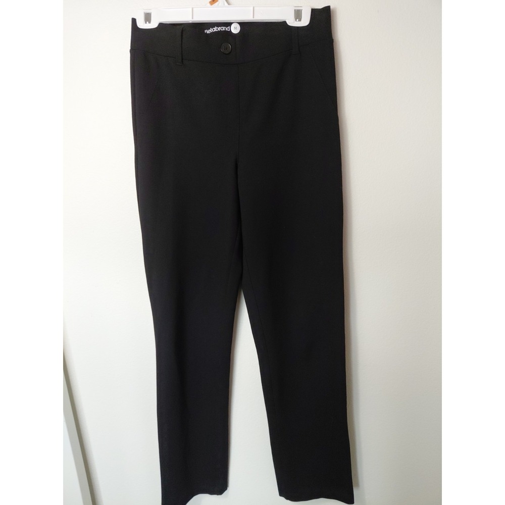 Betabrand Pants Womens Medium Pull On Elastic Waist Stretch Office Business Prep